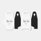 Ballotins Noir blanc Logo personnalisé simple de reconnaissa (Déplié)