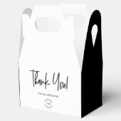 Ballotins Noir blanc Logo personnalisé simple de reconnaissa (Ouvert)