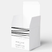 Ballotins Noir blanc moderne Abstrait mariage Faveur (Ouvert)