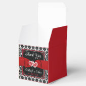 Ballotins Noir, Blanc, Rouge Damas amour Coeurs Mariage (Ouvert)