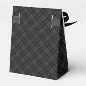 Ballotins Noir blanc tartan plaid hiver Noël motif (Arrière)