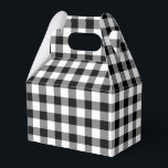 Ballotins Noir Classique Et Blanc Coché En vichy<br><div class="desc">Une ballotin avec un style champêtre noir et blanc classique,  à en vichy motif.</div>