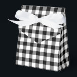 Ballotins Noir Classique Et Blanc Vérifié En vichy Motif<br><div class="desc">Un ballotin avec un style classique de ferme en noir et blanc à carreaux en vichy motif.</div>