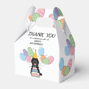 Ballotins Noir Cockapoo Cavapoo Merci d'anniversaire