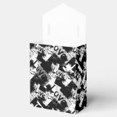 Ballotins Noir et blanc avec des taches motif d'amour (Ouvert)