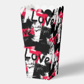 Ballotins Noir et blanc avec taches rouges amour motif (Verso)