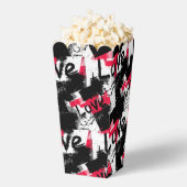 Ballotins Noir et blanc avec taches rouges amour motif (Sauté)