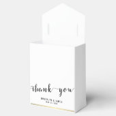 Ballotins Noir Et Blanc Mariage Faveur Boîtes Merci Or (Ouvert)