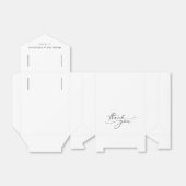 Ballotins Noir Et Blanc Moderne Merci Simple Mariage (Déplié)