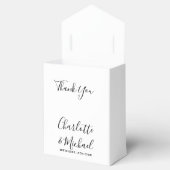 Ballotins Noir Et Blanc Signature Script Mariage Élégant (Ouvert)