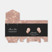 Ballotins Noir et or rose Glam personnalisable (Déplié)