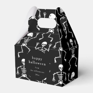 Ballotins Noir moderne Skeleton Éffrayant Halloween personna