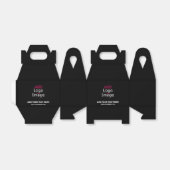 Ballotins Noir personnalisable de marque d'entreprise (Déplié)