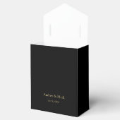 Ballotins Noir rétro et or Motif Gold Nom Logo Favoriser (Ouvert)
