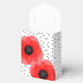 Ballotins Noir rouge et blanc Polka Dot et Poppies Design (Ouvert)