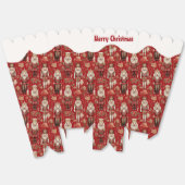 Ballotins Noisettes rouges motif Noël enneigé (Déplié)