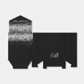 Ballotins Nom argent noir merci (Déplié)