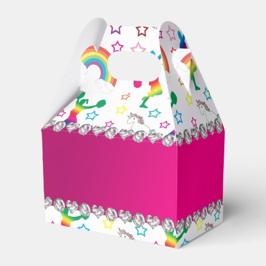 Ballotins Nom blanc guerrier arc-en-ciel licorne étoiles (Arrière)