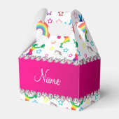 Ballotins Nom blanc guerrier arc-en-ciel licorne étoiles (Verso)