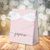 Ballotins Nom de jeune fille rose minimal blush en monogramm