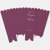Ballotins Nom de la célébration de mariage Date Popcorn bord (Déplié)