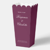 Ballotins Nom de la célébration de mariage Date Popcorn bord (Recto)
