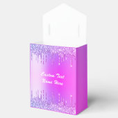 Ballotins Nom de la Parties scintillant rose pourpre Boîtes  (Ouvert)