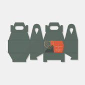 Ballotins Nom de l'entreprise personnalisé abstrait vert de (Déplié)