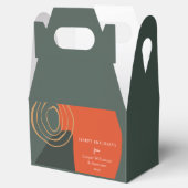 Ballotins Nom de l'entreprise personnalisé abstrait vert de (Ouvert)