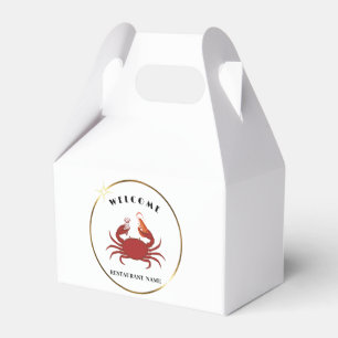 Ballotins Nom de logo de restaurant de fruits de mer de crab