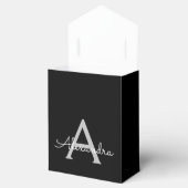 Ballotins Nom de monogramme girly de script moderne argent n (Ouvert)