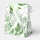 Ballotins Nom de remerciement Date White Tropic Monstera Fav (Arrière)