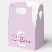Ballotins Nom de script & monogramme | Magenta & Violet clai (Ouvert)