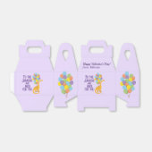 Ballotins Nom du client enfants école dino Valentines (Déplié)