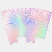 Ballotins Nom du confetti rose holographique (Déplié)