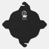 Ballotins Nom du monogramme Kitty initial Chat Lover noir bl (Déplié)