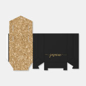 Ballotins Nom en monogramme élégant avec écriture moderne et (Déplié)