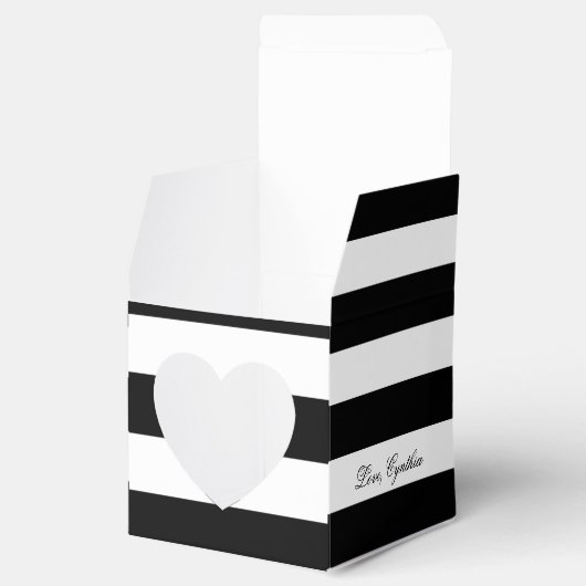 Ballotins Nom personnalisé Cupcake Boxes (Ouvert)