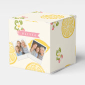 Ballotins Nom personnalisé floral citron été sur mesure (Verso)