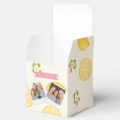 Ballotins Nom personnalisé floral citron été sur mesure (Ouvert)