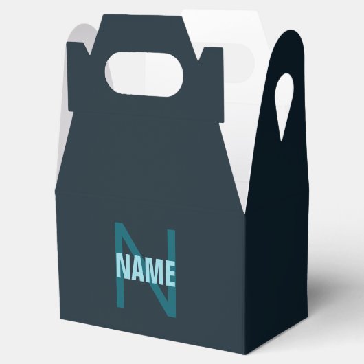 Ballotins Nom simple en gras personnalisable en monogramme (Ouvert)