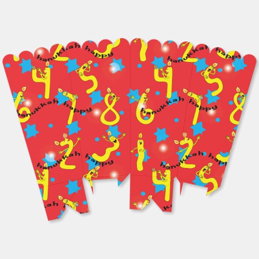 Ballotins Nombre d'Hanoukka heureux (Déplié)