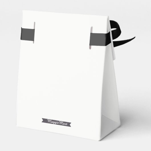 Ballotins Noms de lustre noir blanc Date Mariage Favoriser (Arrière)