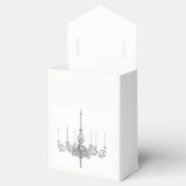 Ballotins Noms de lustre noir blanc Date Mariage Favoriser (Ouvert)