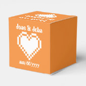 Ballotins Nos Coeurs 8 bits en Ballotin orange (Arrière)