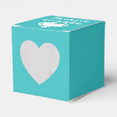 Ballotins Nos Coeurs 8 bits en Ballotin Turquoise (Verso)
