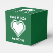 Ballotins Nos Coeurs 8 bits en Ballotin vert (Arrière)