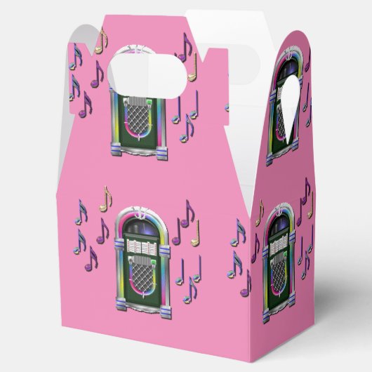 Ballotins Notes de musique rétro Juke Box Gable Ballotin (Ouvert)
