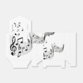 Ballotins Notes de musique sur blanc (Déplié)