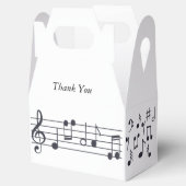 Ballotins Notes musicales Boîte de préférence de la fête (Ouvert)